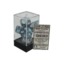 7 Slate w/White Lustrous Polyhedral Dice Set - CHX27490